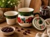 KUBEK CERAMICZNY Z ZAPARZACZEM I POKRYWKĄ DO PARZENIA HERBATY 250ML